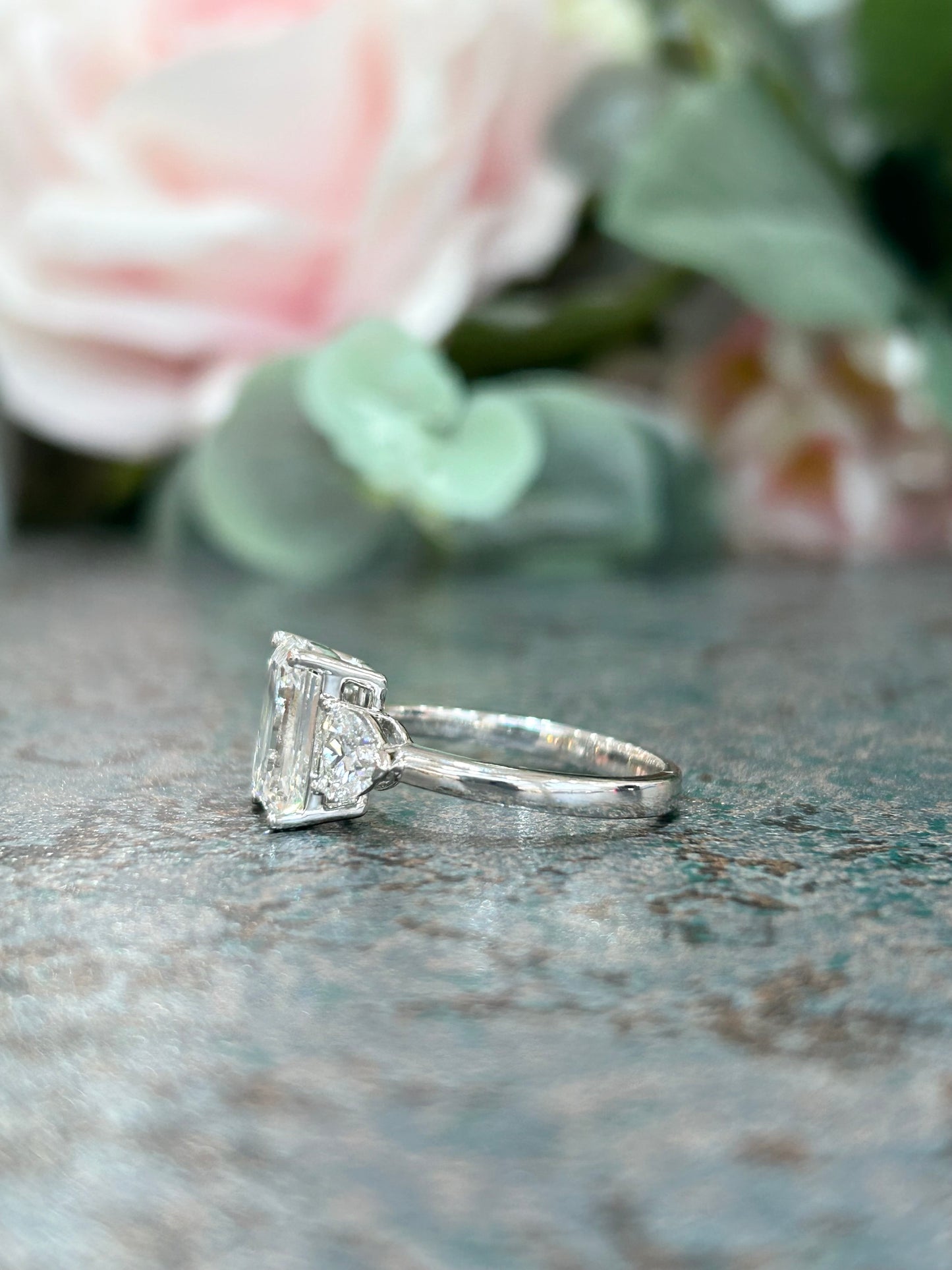 14kt 3.50ct Lab Grown 3 Diamond Ring