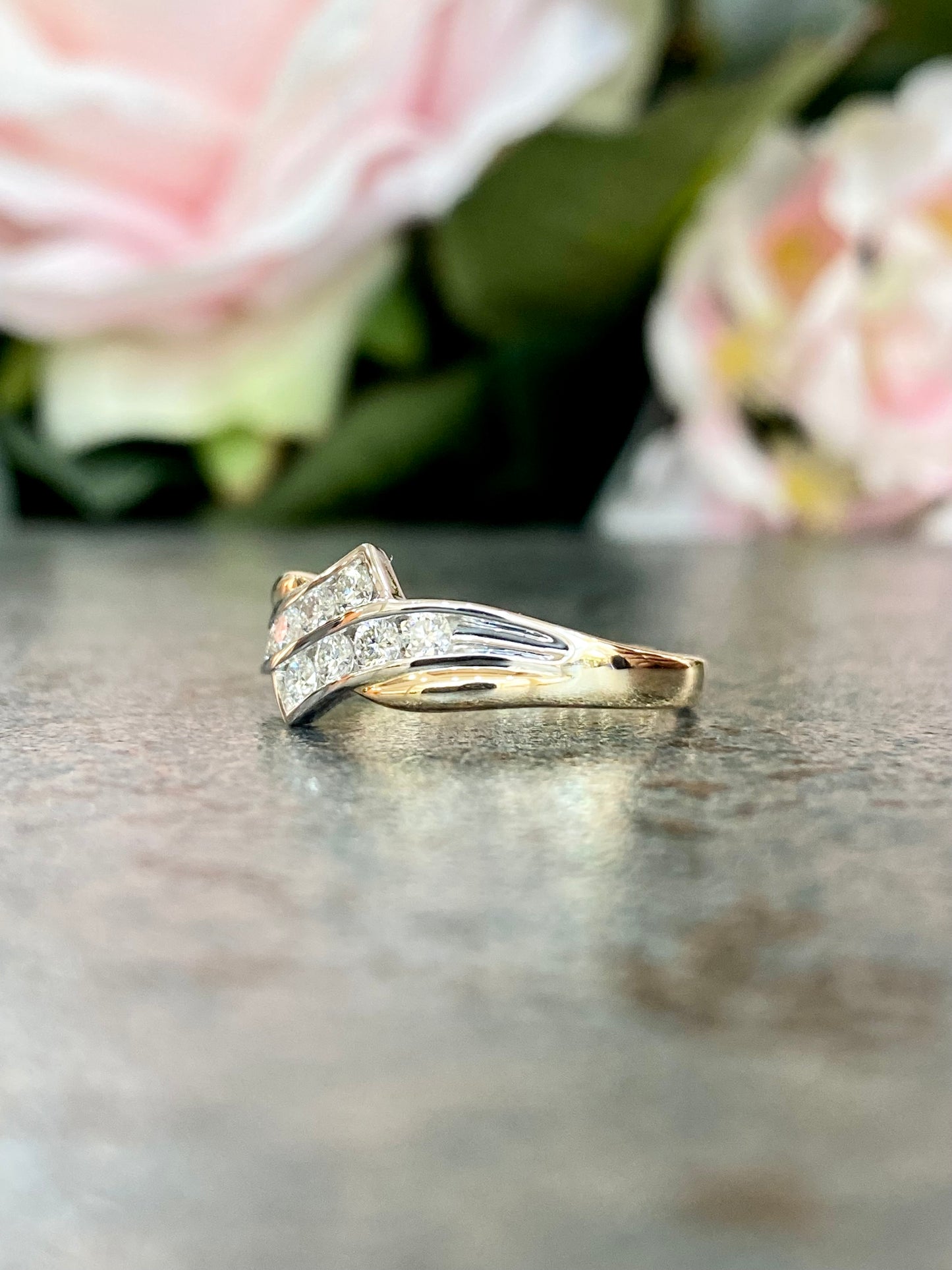 10KT .33ct Two-Tone Ring