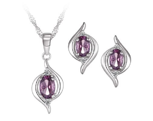 Silver Amethyst Gift Set - February