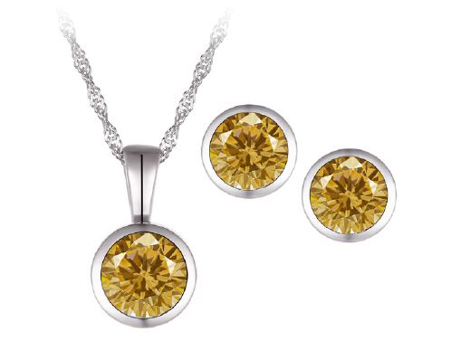 Silver Citrine Gift Set - November