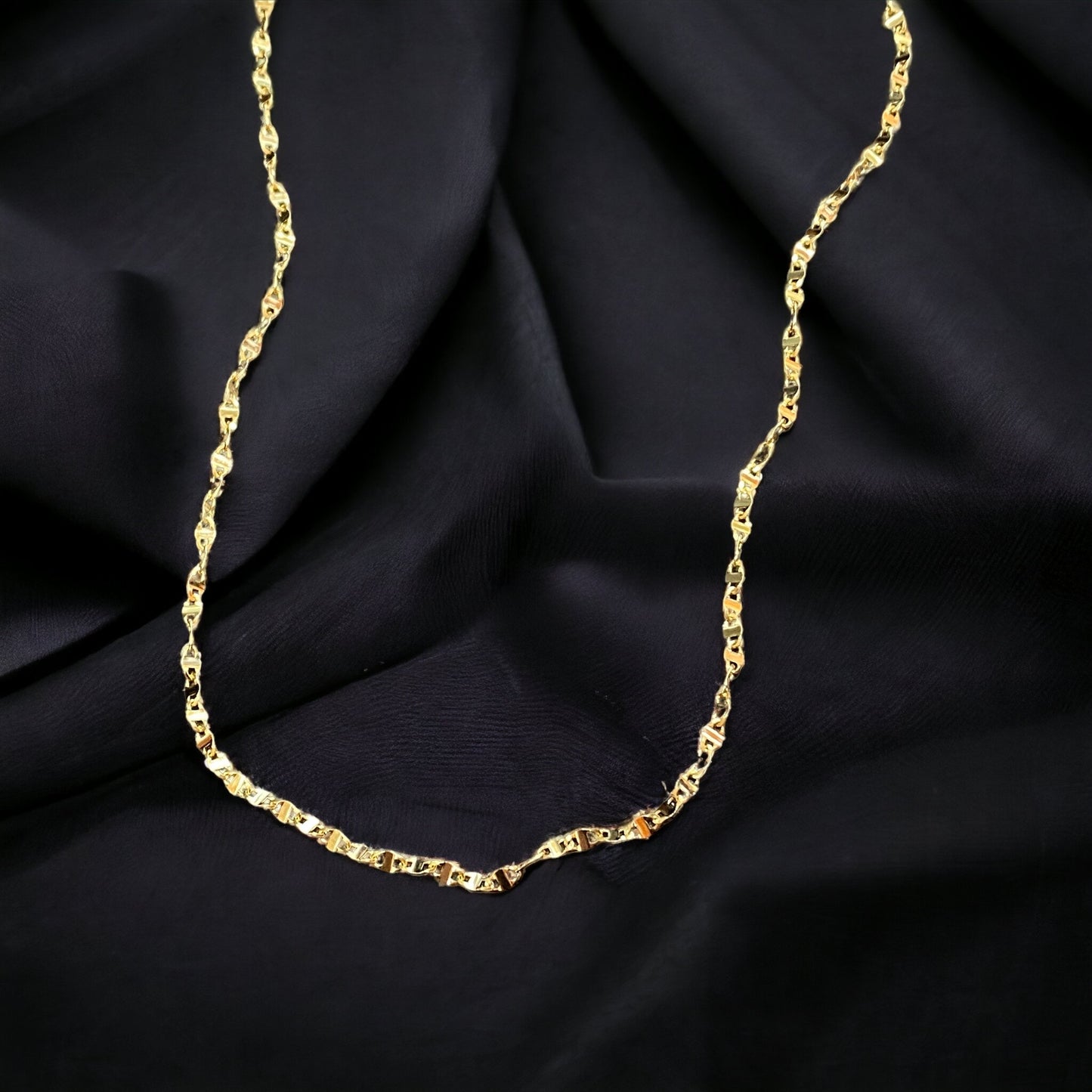 10KT Fancy Link Chain