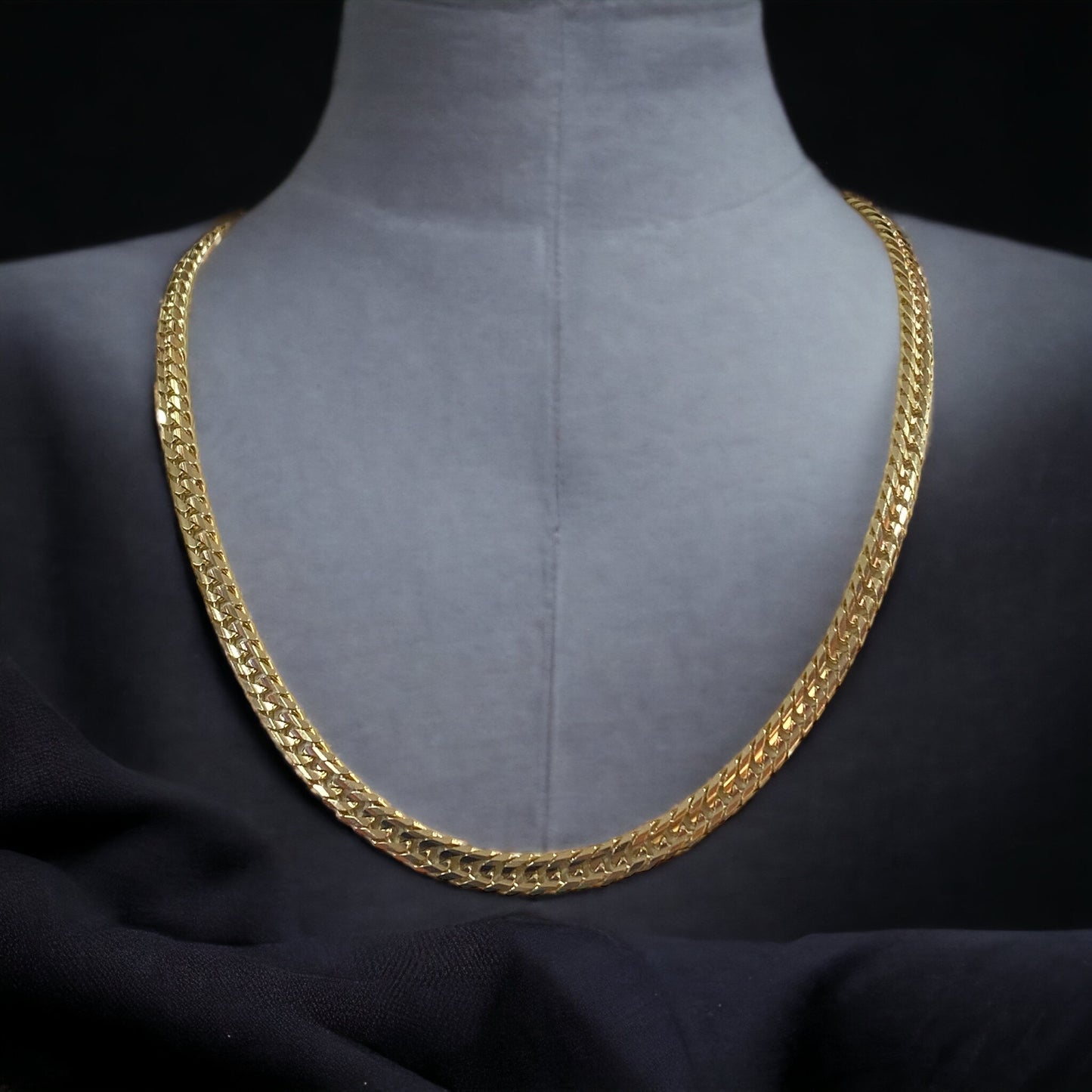 10KT Men's Heavy Double Curb Chain