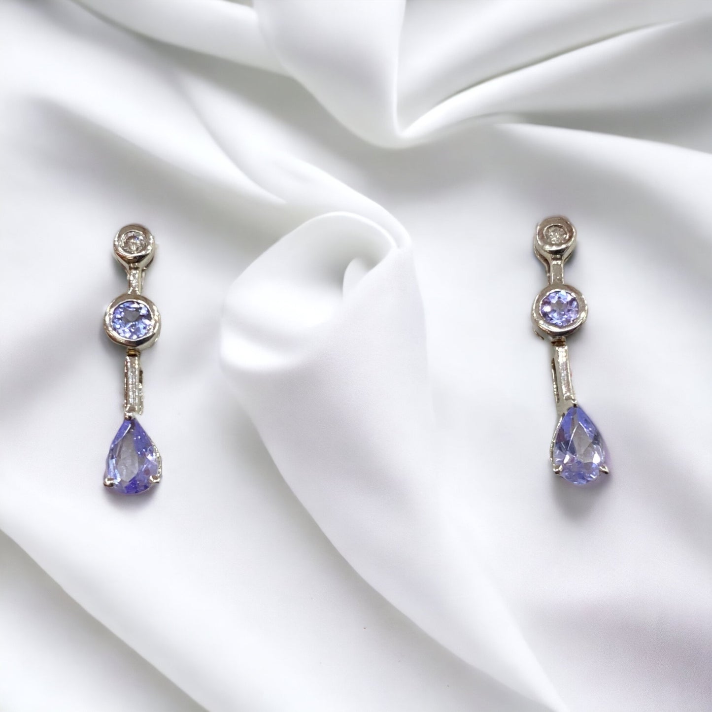 10KT Tanzanite Gemstone Earrings