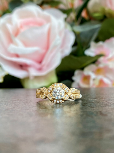 14KT .78ct Canadian Diamond Engagement Ring