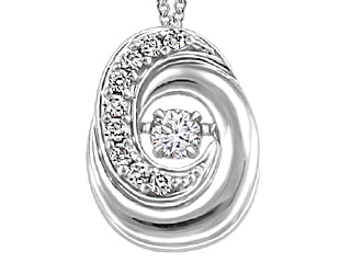 Love in Motion .06ct Canadian Diamond Necklace