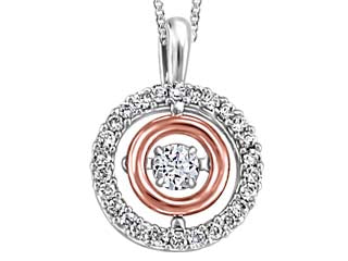 Love in Motion .12ct Canadian Diamond Necklace
