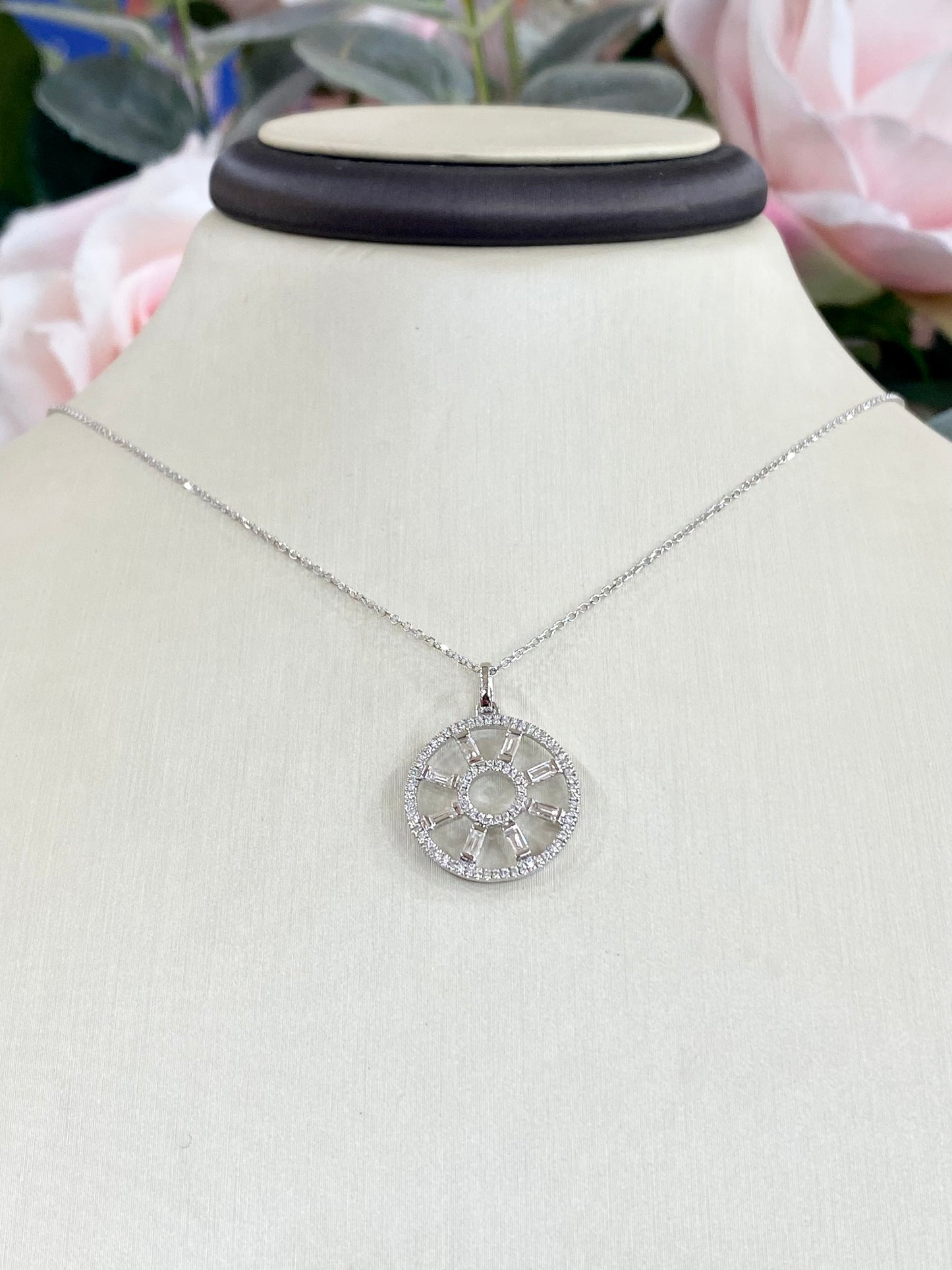 14KT White Gold .36ct Diamond Necklace