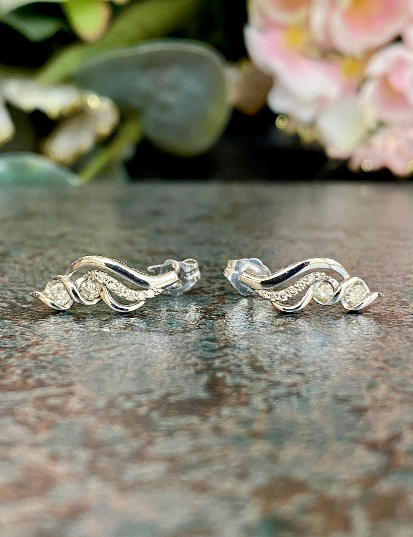 10KT .19ct Diamond Earrings