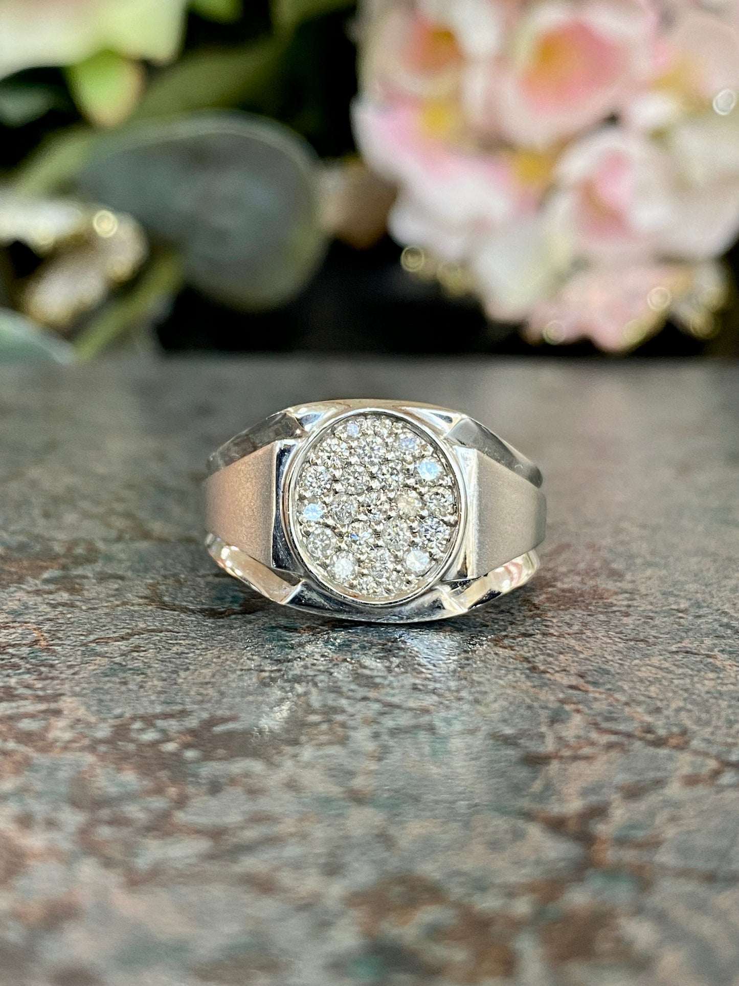 10KT .50ct Men's Diamond Ring