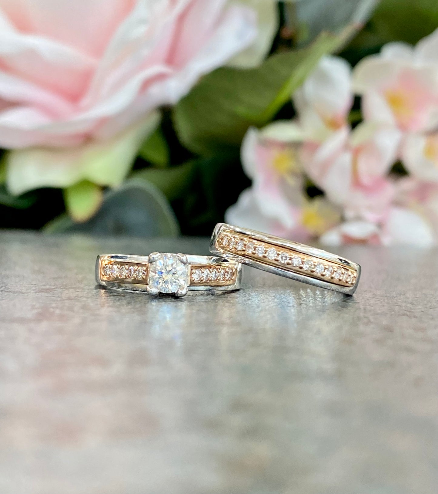 14KT Two-Tone 0.33ct Canadian Diamond Engagement Ring