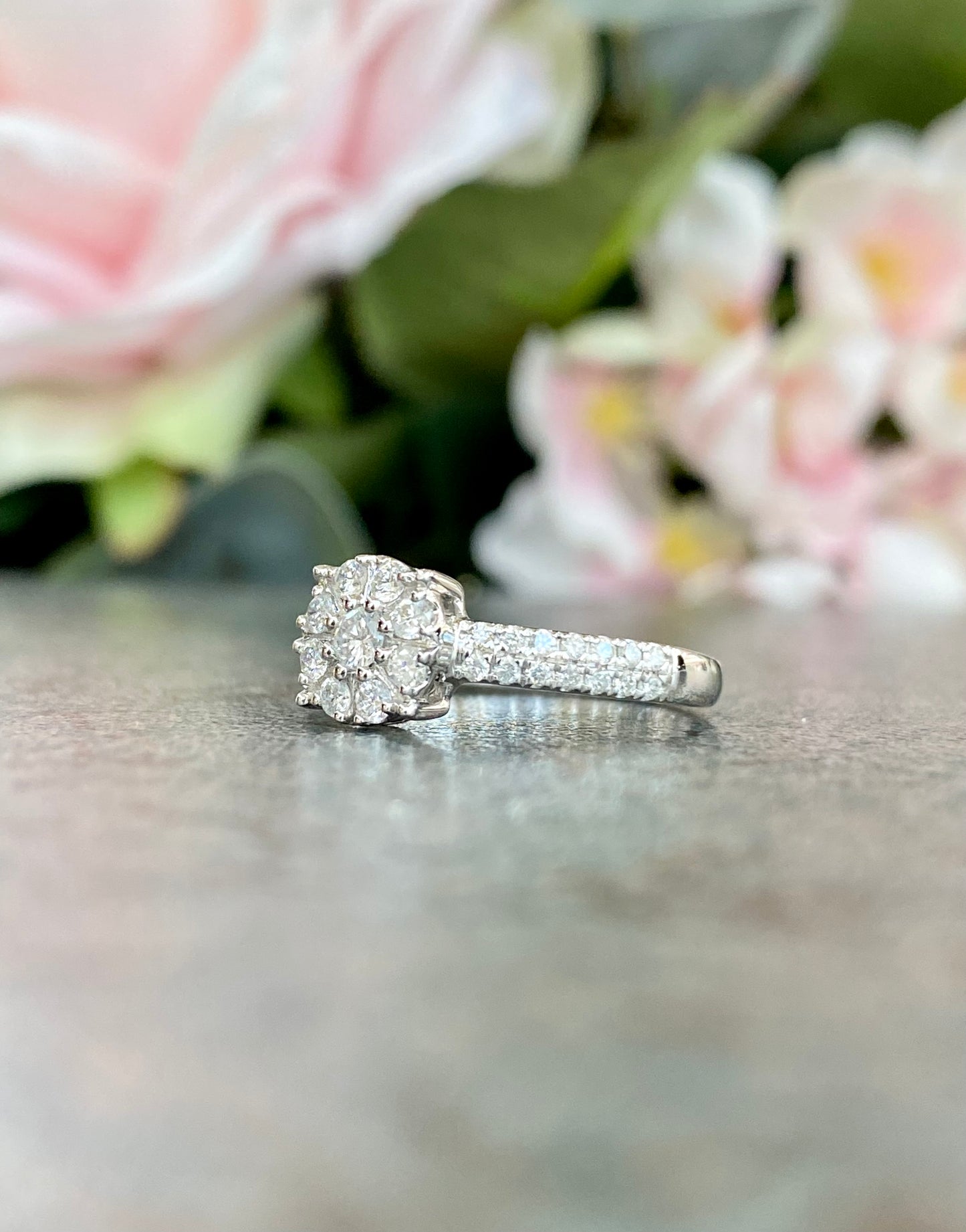 14kt White Gold .50TW Engagement Ring