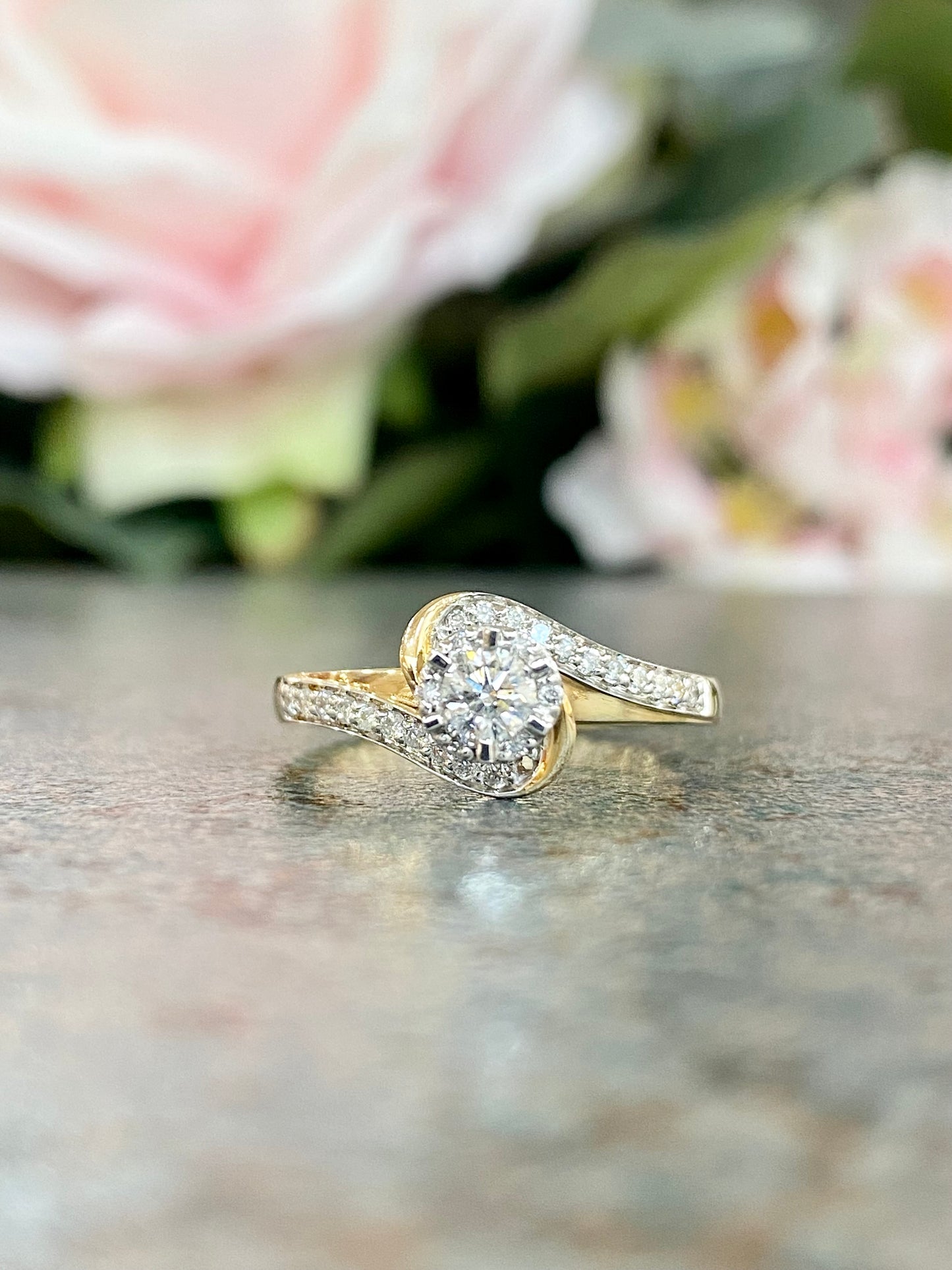 14KT .33ct Engagement Ring
