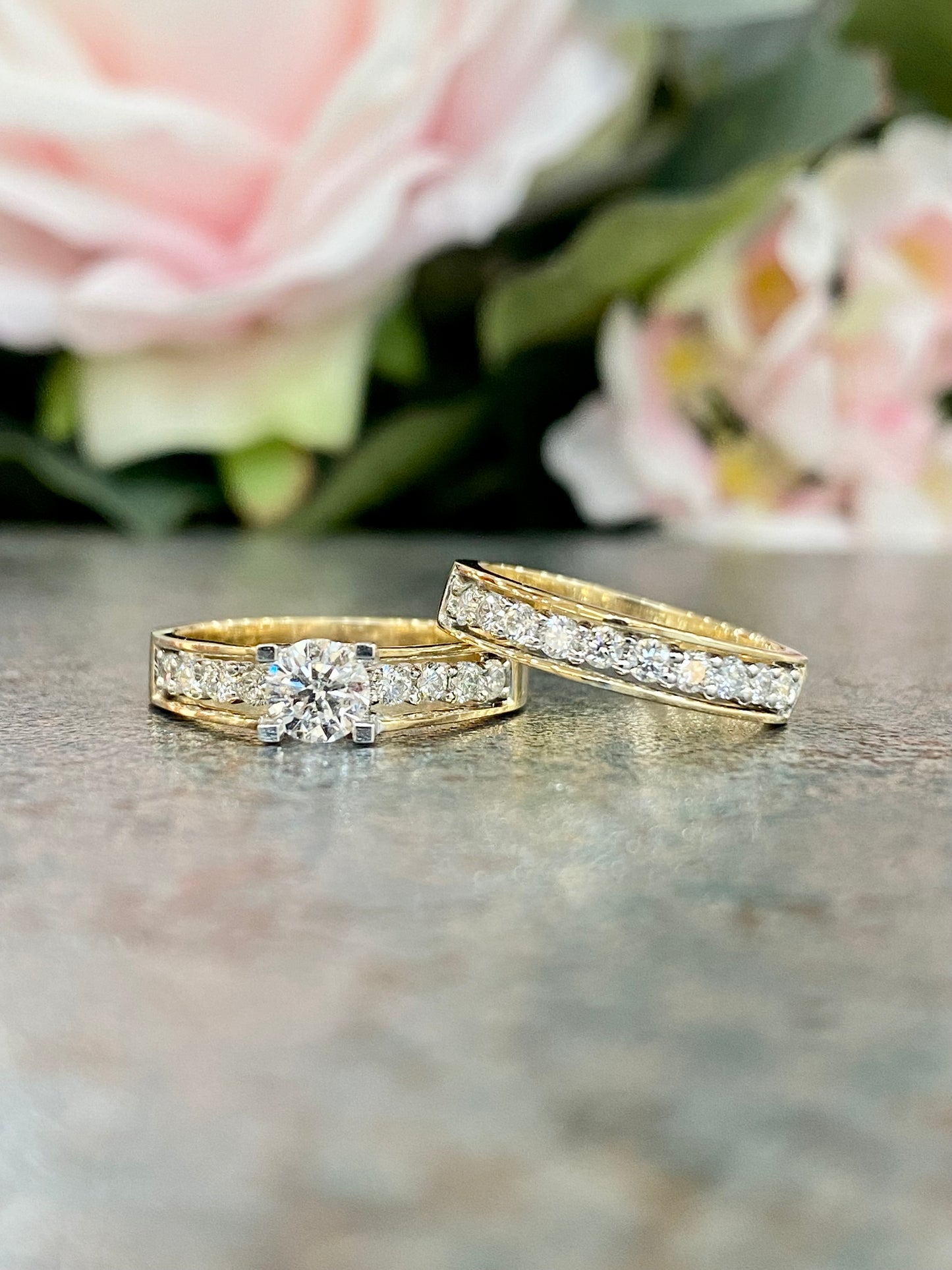 14KT .30ct Matching Band