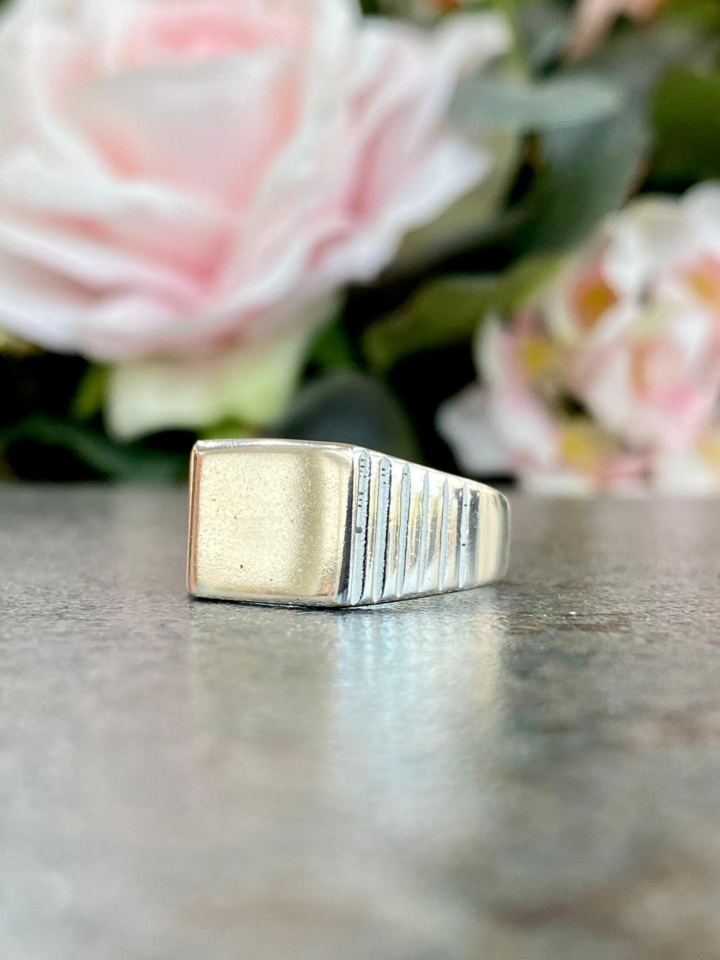 Men's Silver Signet Ring