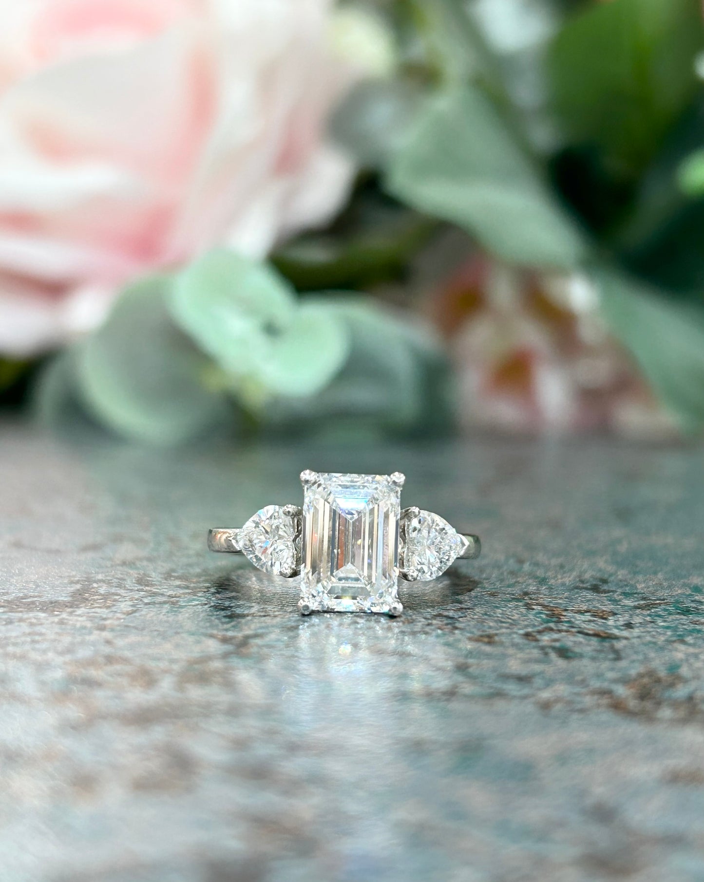 14kt 3.50ct Lab Grown 3 Diamond Ring