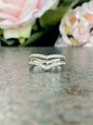 10KT .18ct Multi-Row Diamond Ring