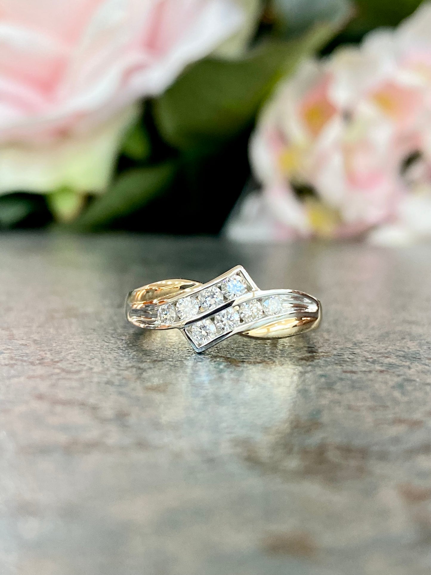 10KT .33ct Two-Tone Ring