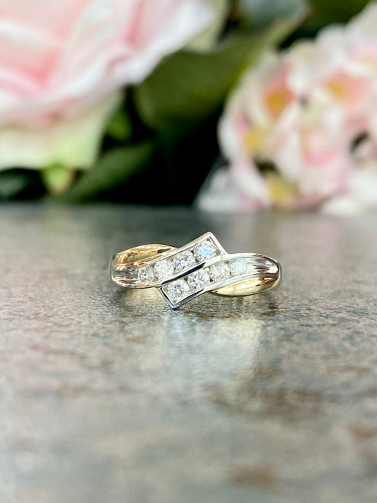 10KT .33ct Two-Tone Ring