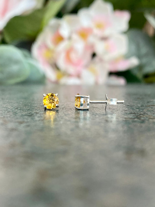 14KT Citrine Gemstone Earrings