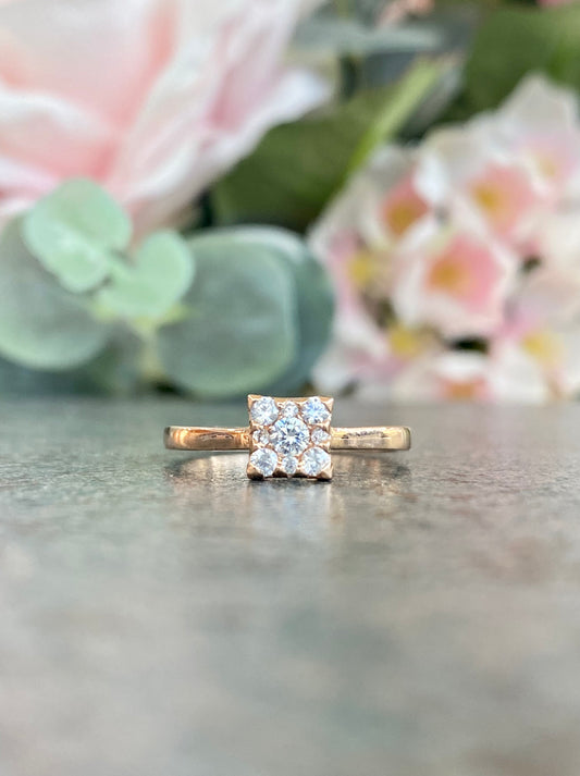 10KT Ladies Gold and CZ Ring
