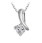 Silver Necklace with Cubic Zirconia