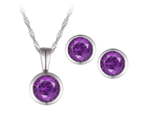 Silver Amethyst Gift Set - February