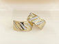 10KT CZ Hoop Earrings