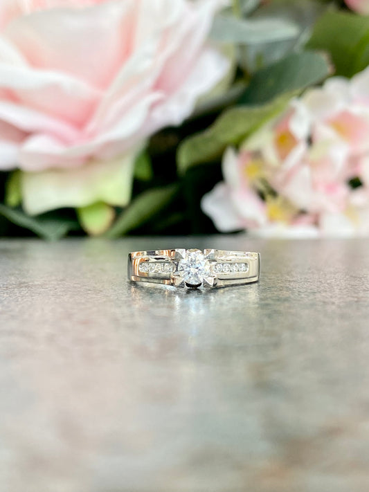 14kt White Gold .52TW Engagement Ring