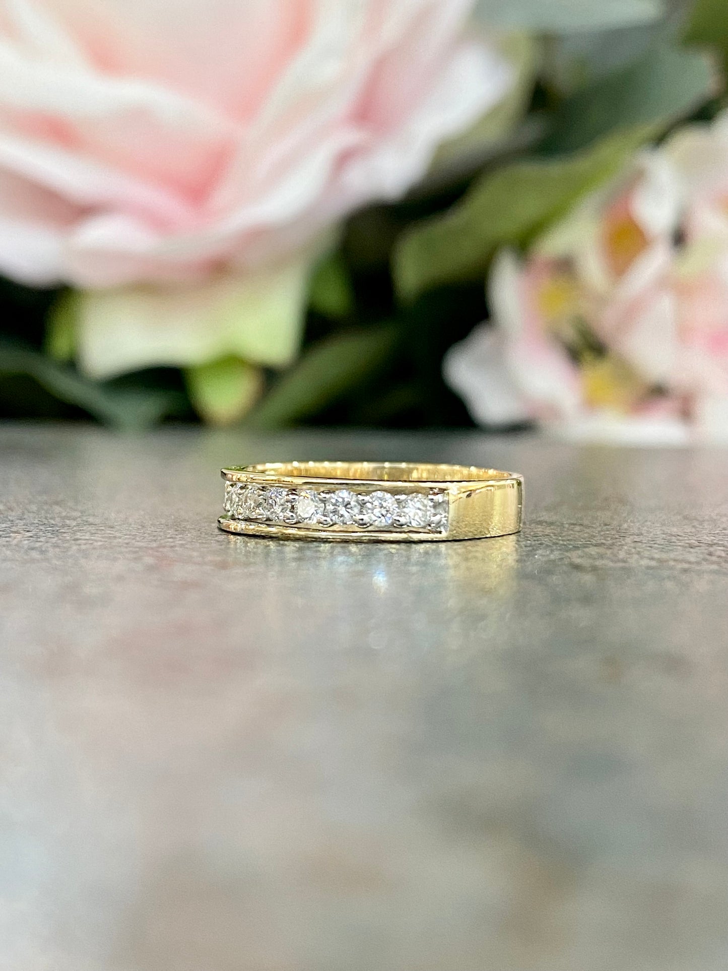 14KT .30ct Matching Band