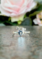 Silver Lock & Key Ladies Ring